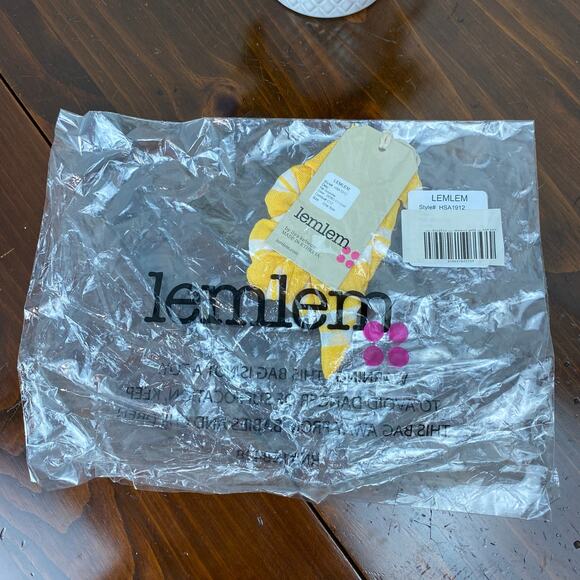 LemLem Gold Yellow Stripe Doro Hair Scrunchie NWT Handmade - Picture 6 of 6